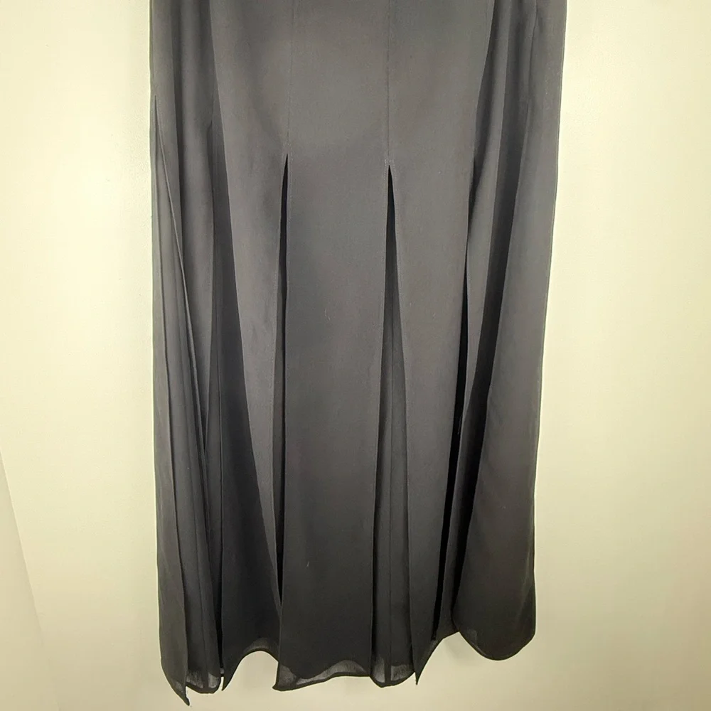 Vintage Scarlett Aline Sheer Panel Midi Skirt